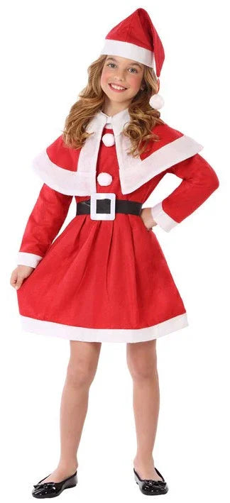 Disfraz de Mamá Noel con Capa para Niña Mamá Noel Atosa